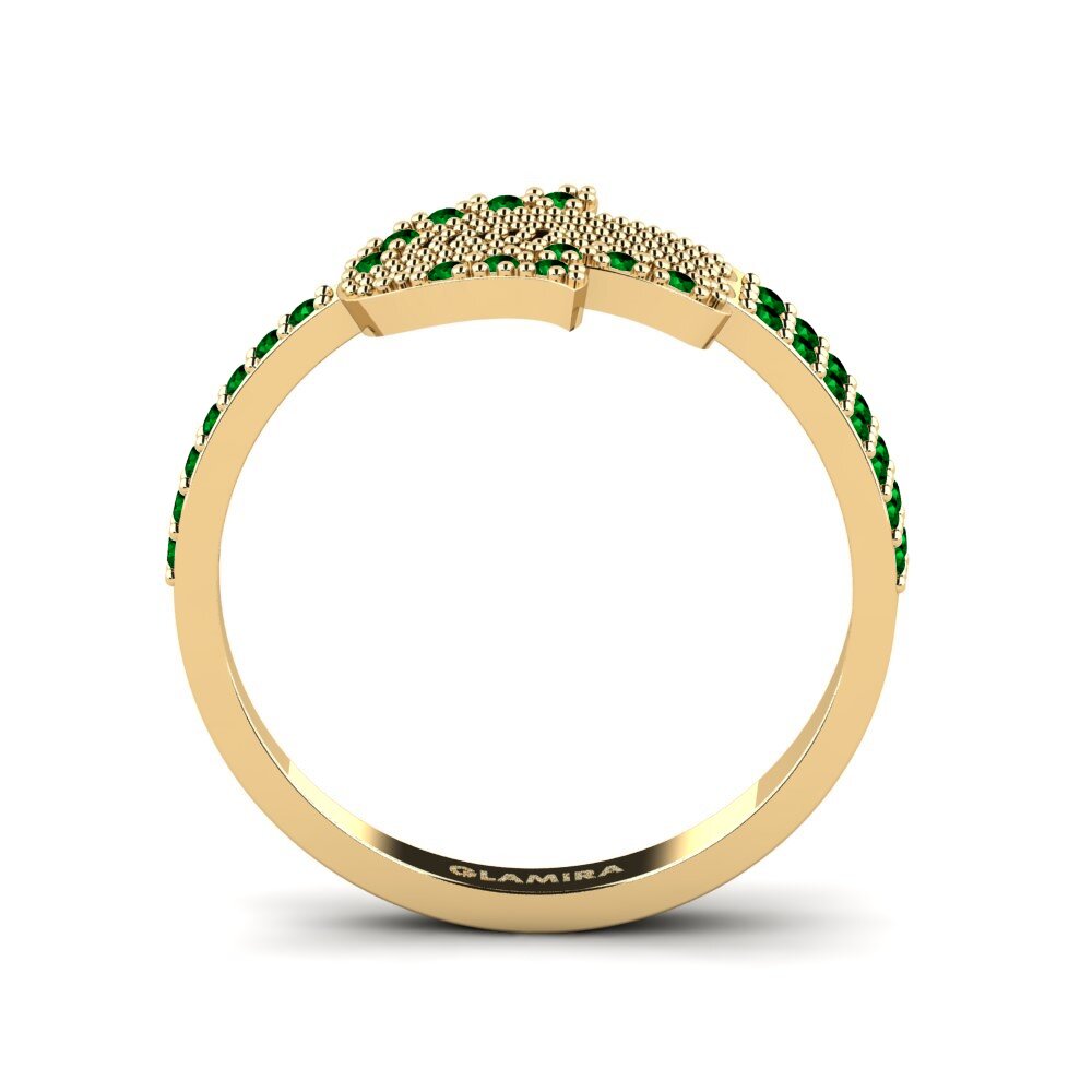 Zircônia Verde Anel Abysmal