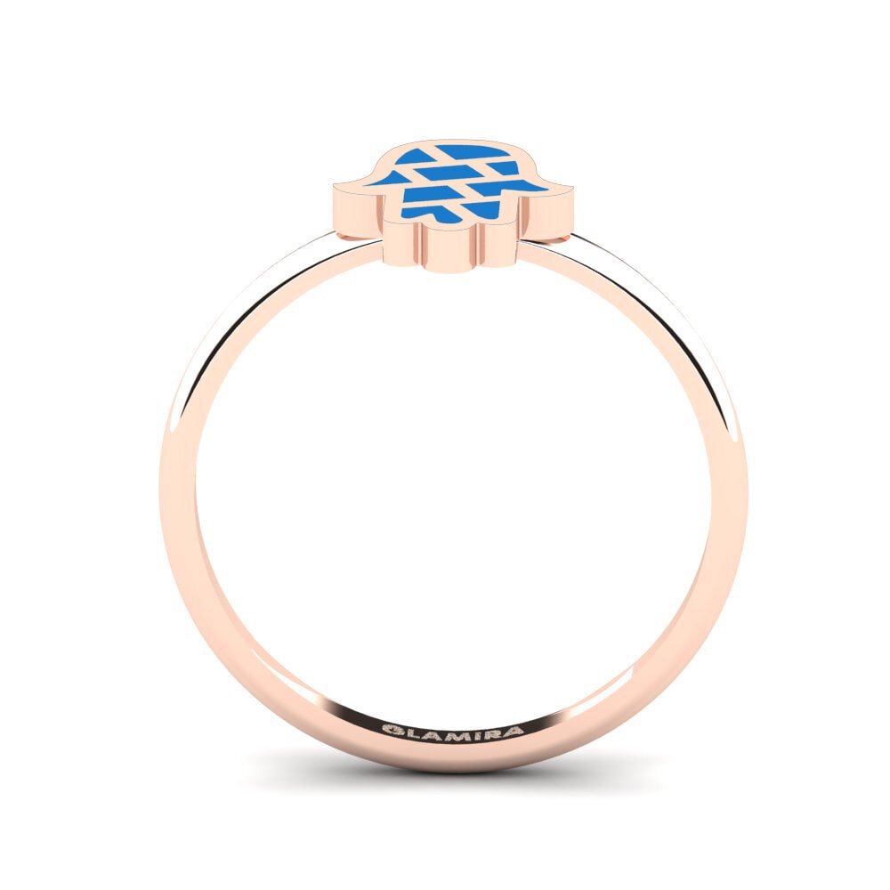 14k Oro Rosa Anillo Aizsargs