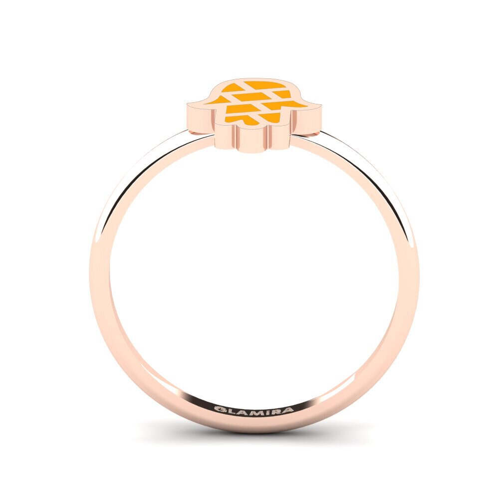 14k Oro Rosa Anillo Aizsargs
