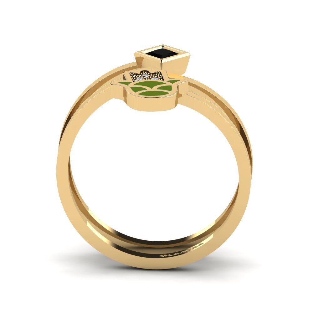Schwarzer Saphir Ring Babeslea