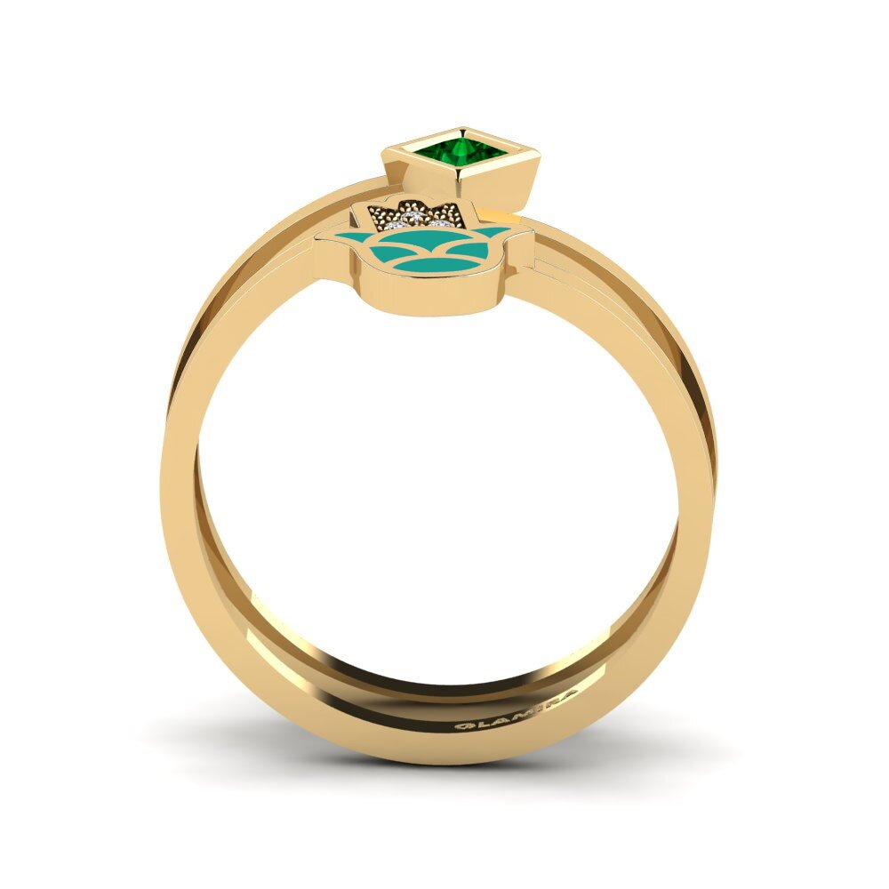 Zircônia Verde Anel Babeslea