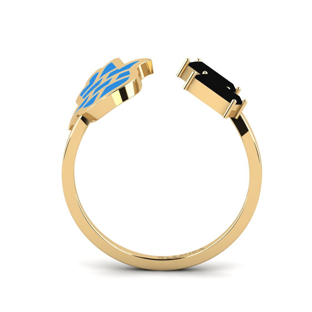 Schwarzer Onyx Ring Bashitsn