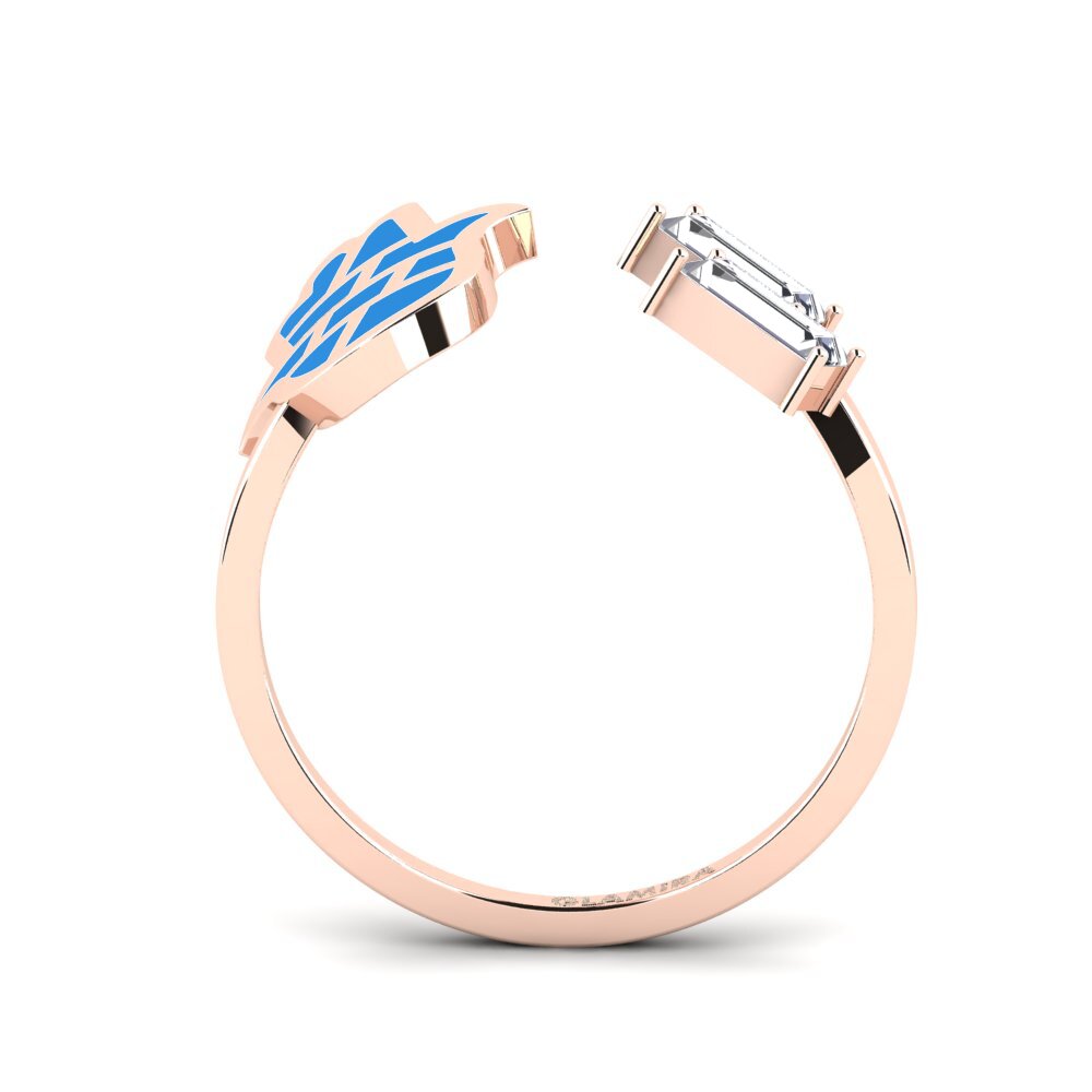 14k Oro Rosa Anillo Bashitsn