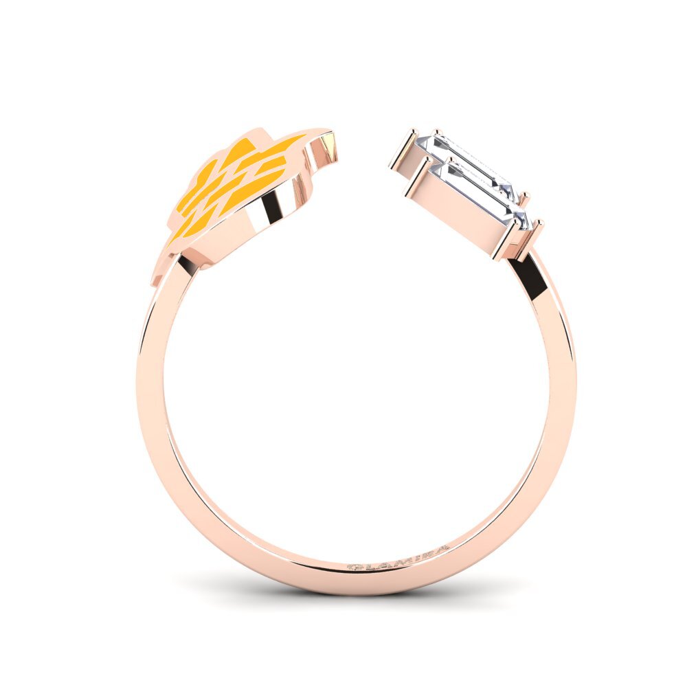 14k Oro Rosa Anillo Bashitsn