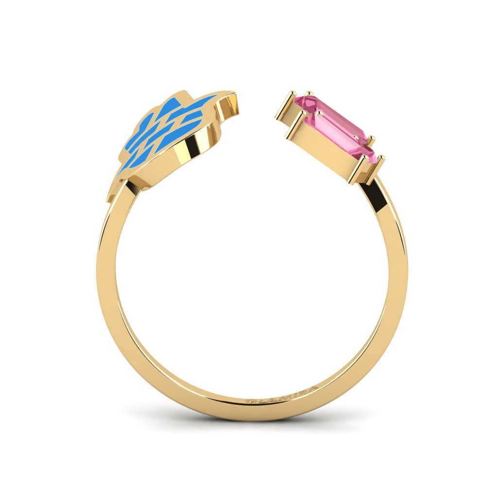 Rosa Saphir Ring Bashitsn