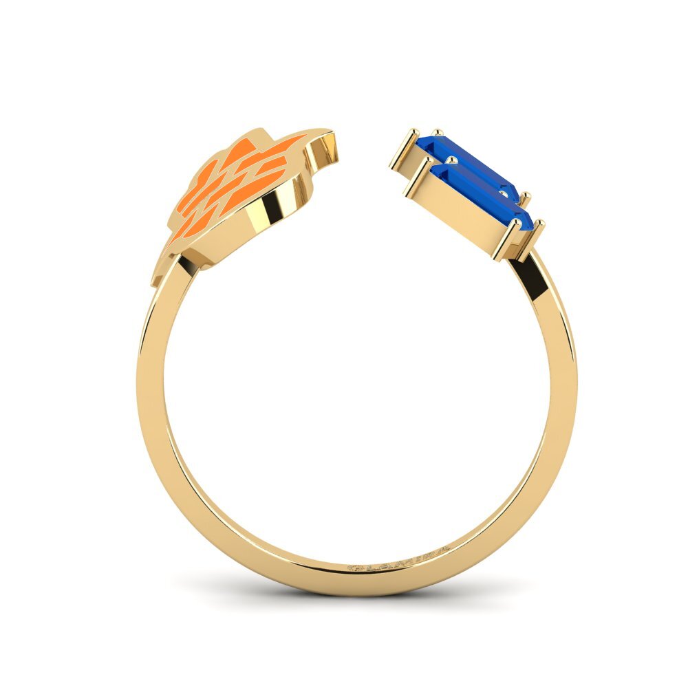 Zircone Bleu Foncé Bague Bashitsn