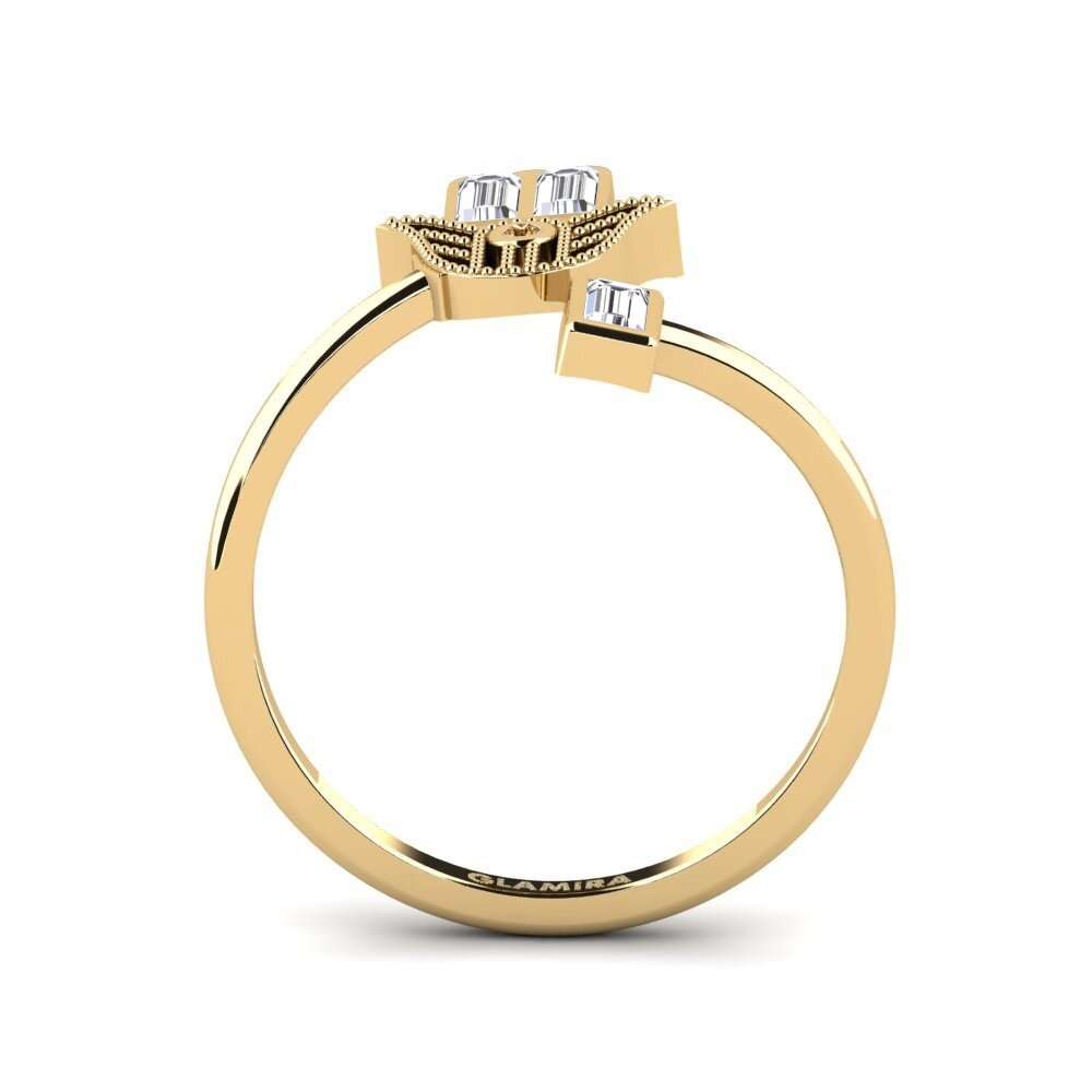 Diamante café Anillo Castout