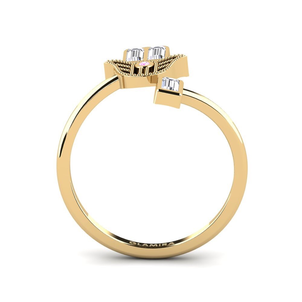 Pink Sapphire Ring Castout