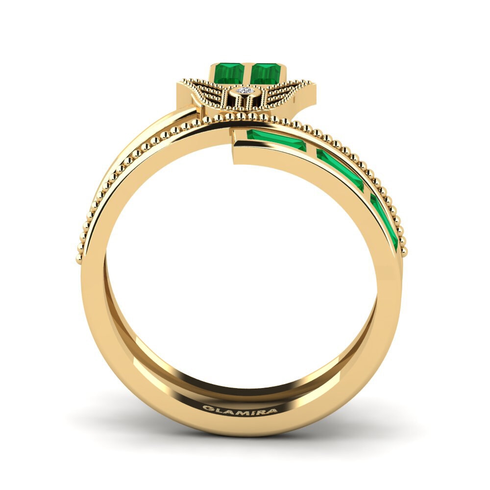 Zircônia Verde Anel Estrange