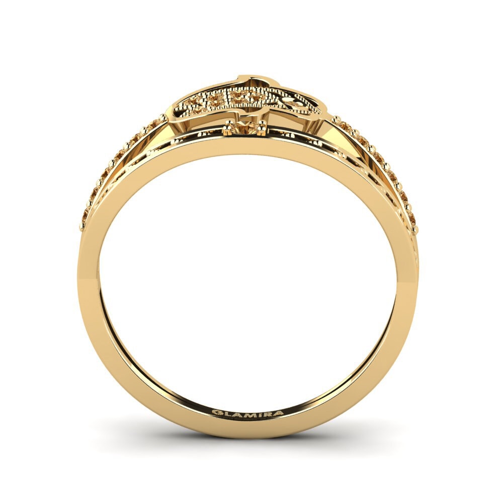 Diamante café Anillo Harena