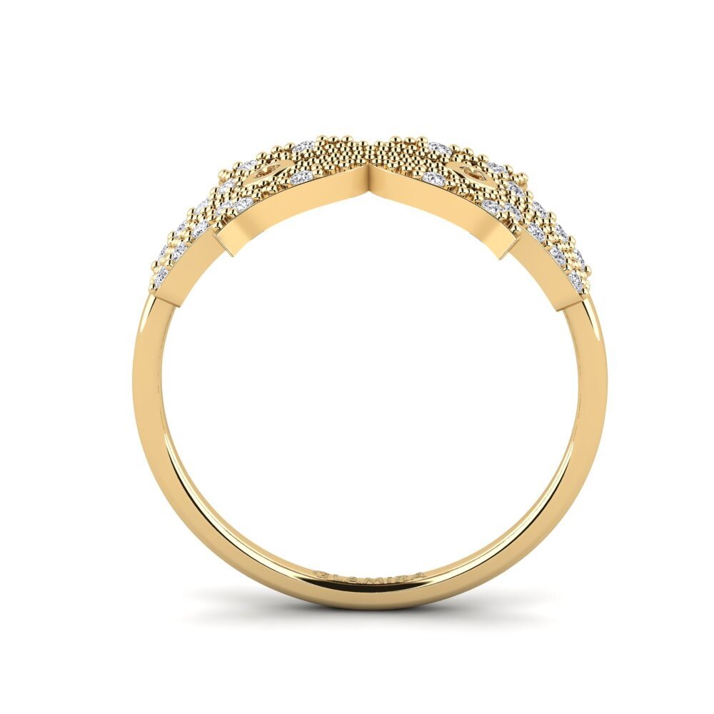 Diamante café Anillo Indefinite