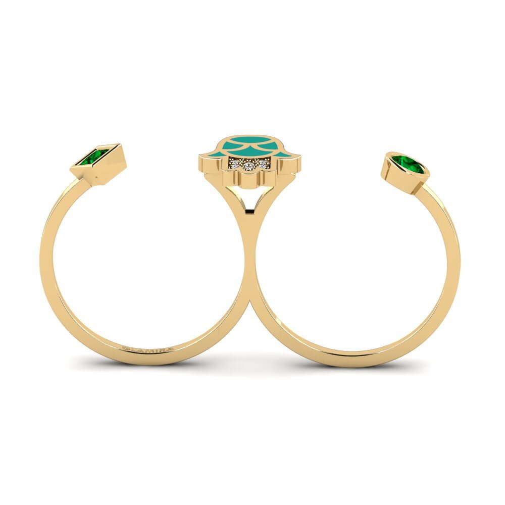 Zircônia Verde Anel Kaitiaki