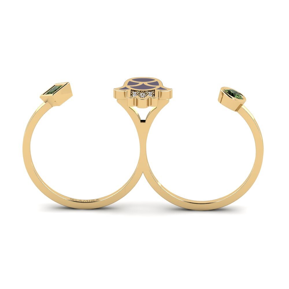 Grüner Saphir Ring Kaitiaki