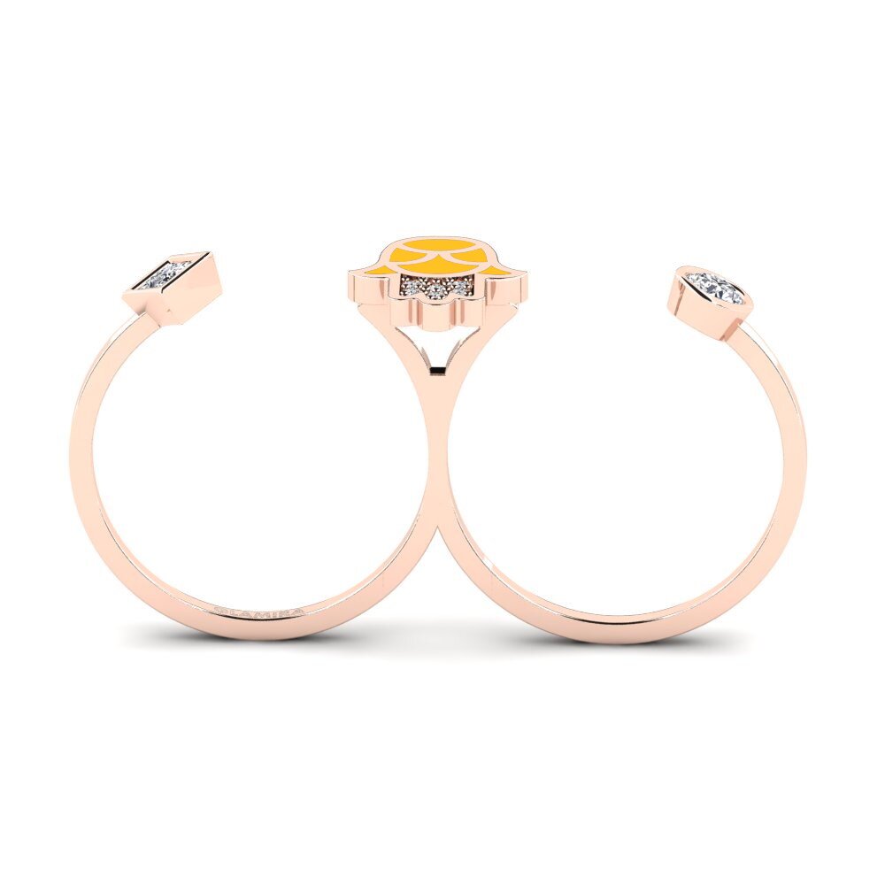 14k Oro Rosa Anillo Kaitiaki