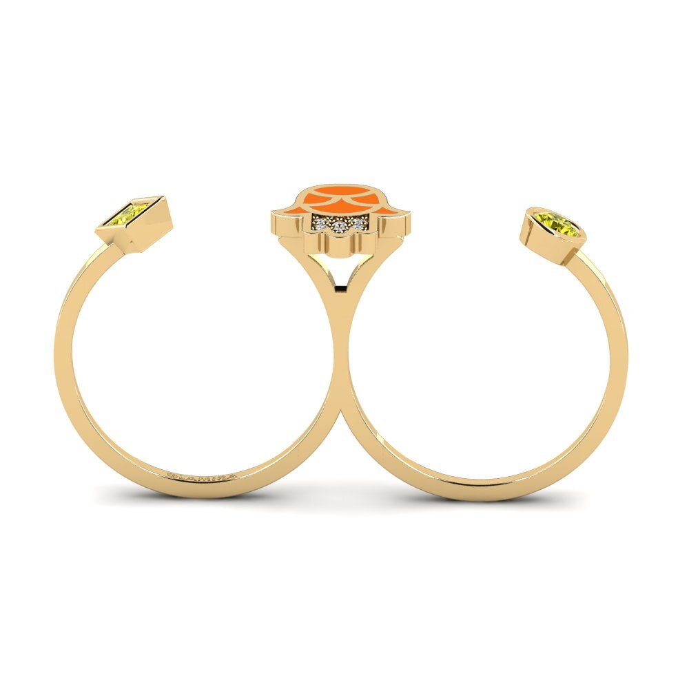 Gelber Diamant Ring Kaitiaki