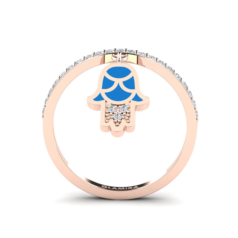 14k Oro Rosa Anillo Korgoo