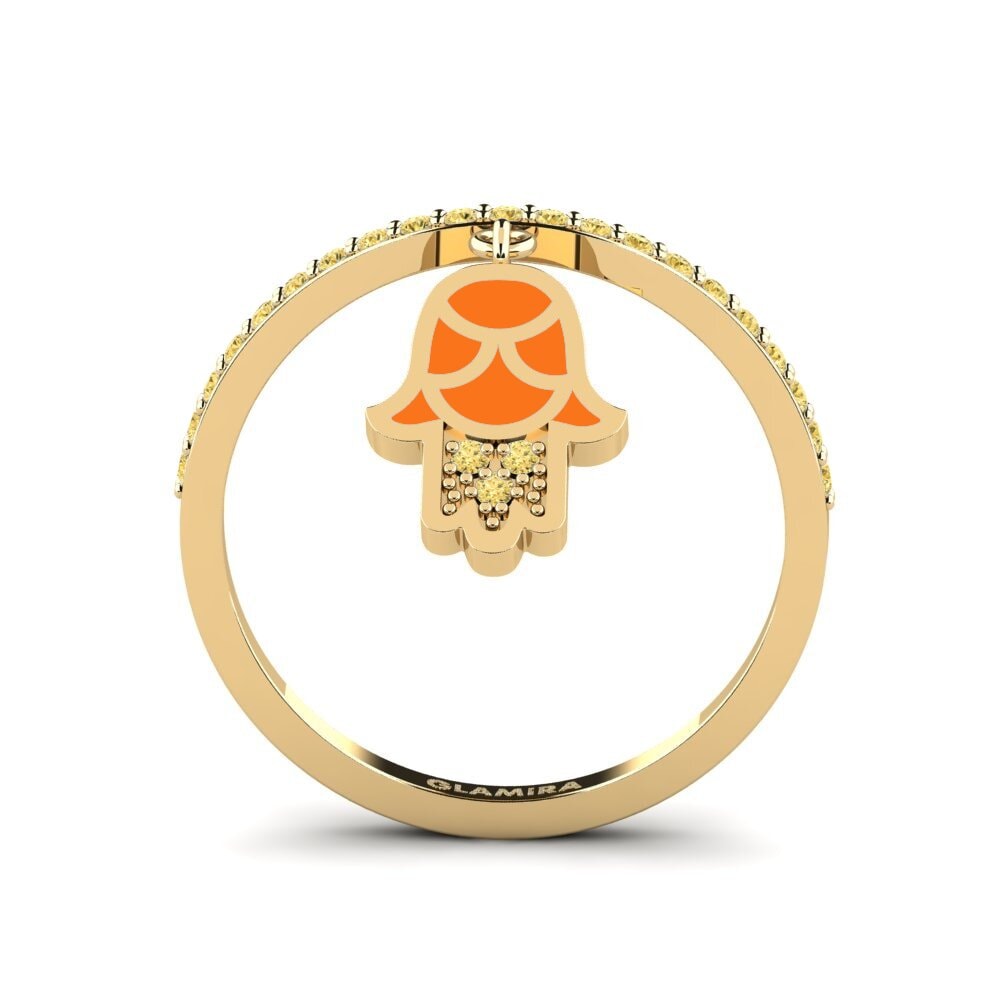 Gelber Diamant Ring Korgoo