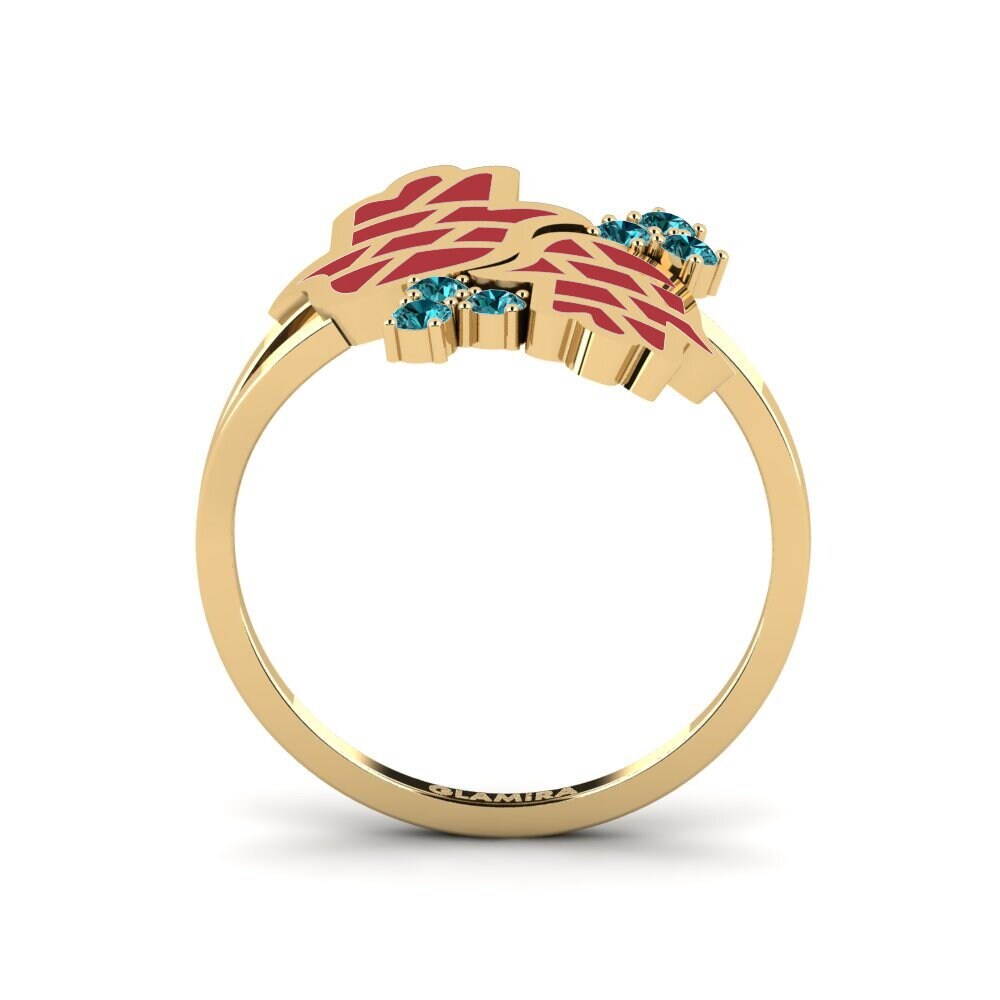 Blauer Diamant Ring Kuvimba