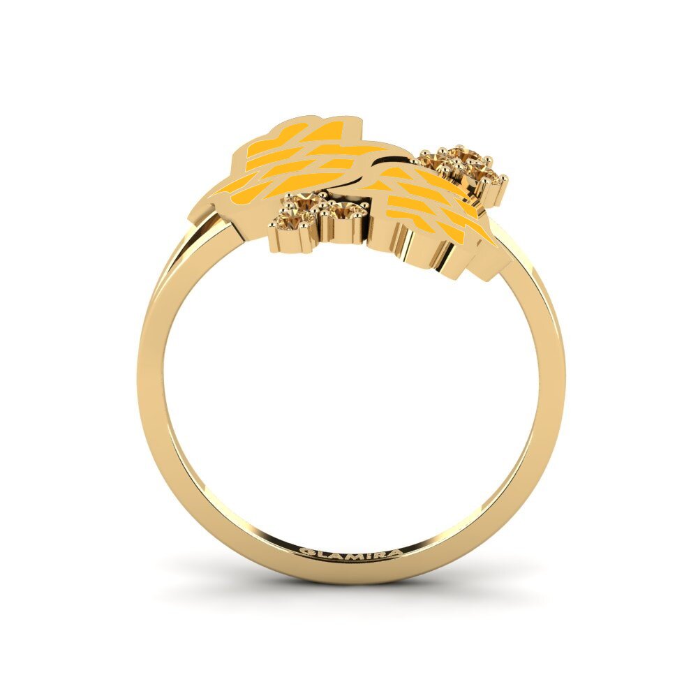 Brauner Diamant Ring Kuvimba