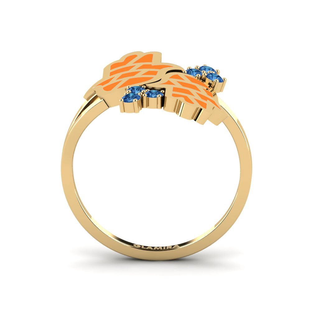 Zircone Bleu Foncé Bague Kuvimba
