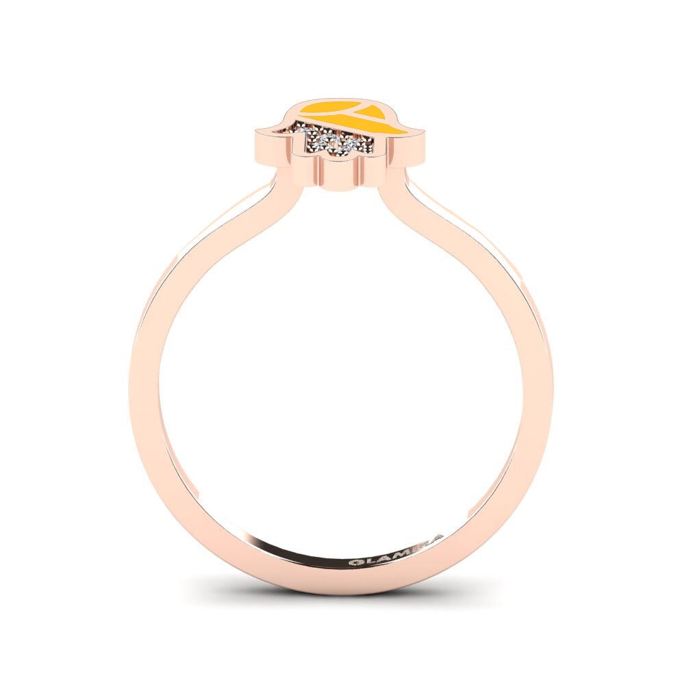 14k Oro Rosa Anillo Pelindung