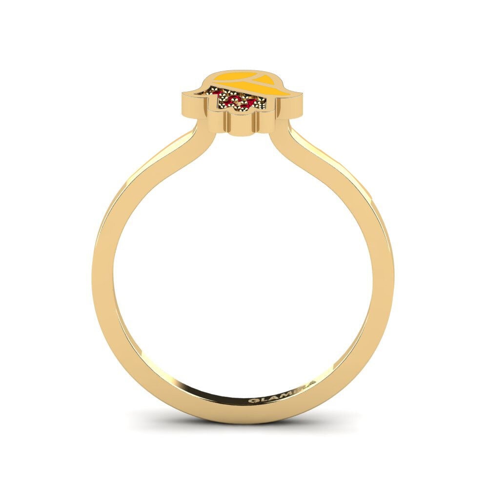 Red Zirconia Ring Pelindung