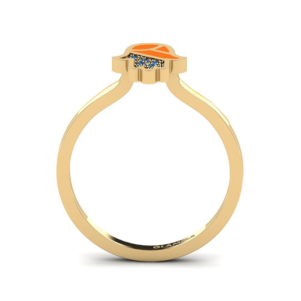 Zircone Bleu Foncé Bague Pelindung