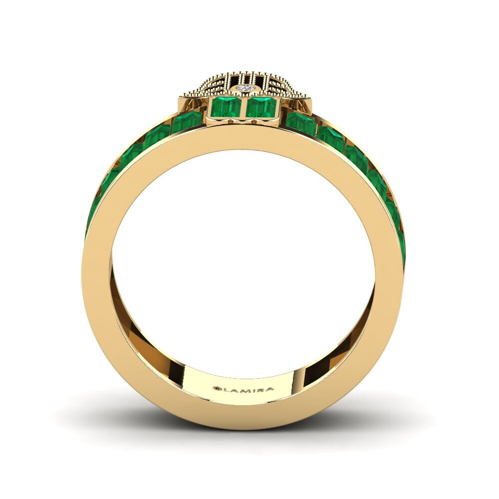 Zircônia Verde Anel Permatentin