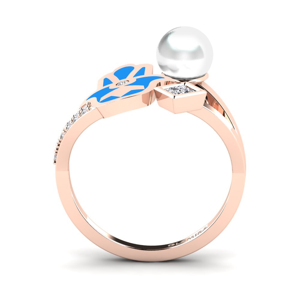 14k Oro Rosa Anillo Poverenje