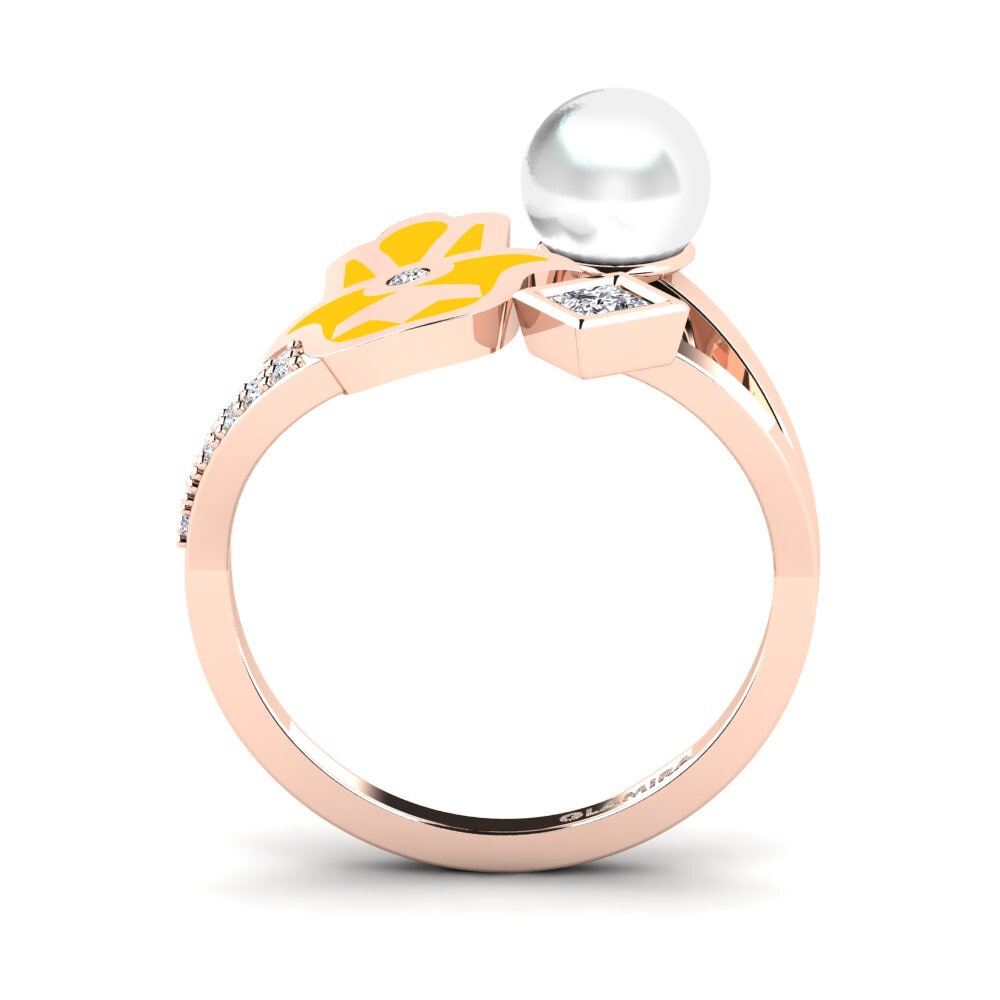 14k Oro Rosa Anillo Poverenje