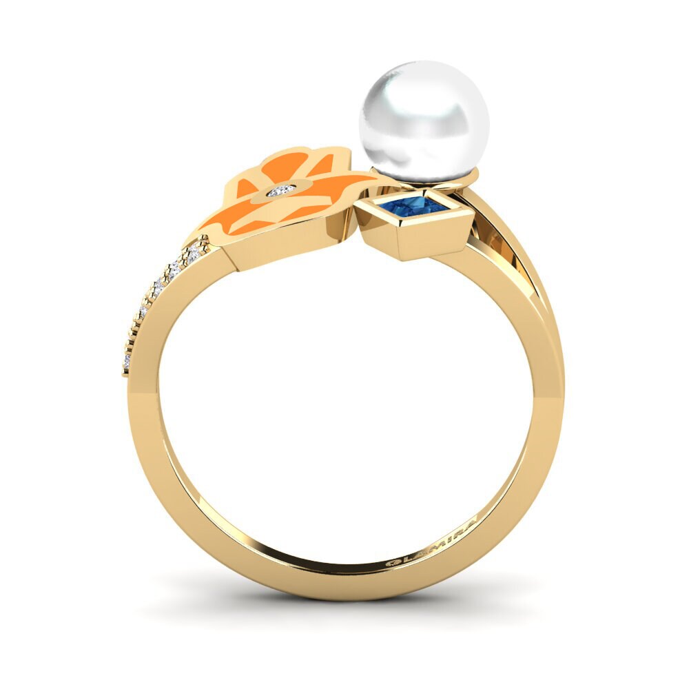 Zircone Bleu Foncé Bague Poverenje