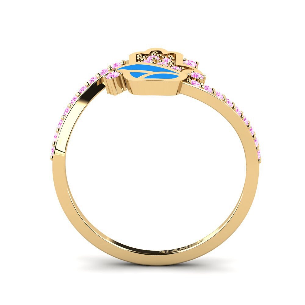 Rosa Saphir Ring Prutettore