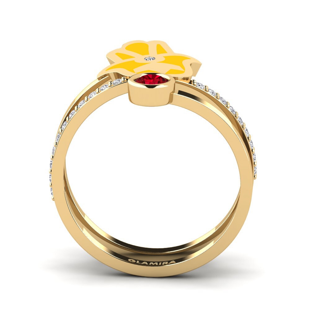 Red Zirconia Ring Puipui