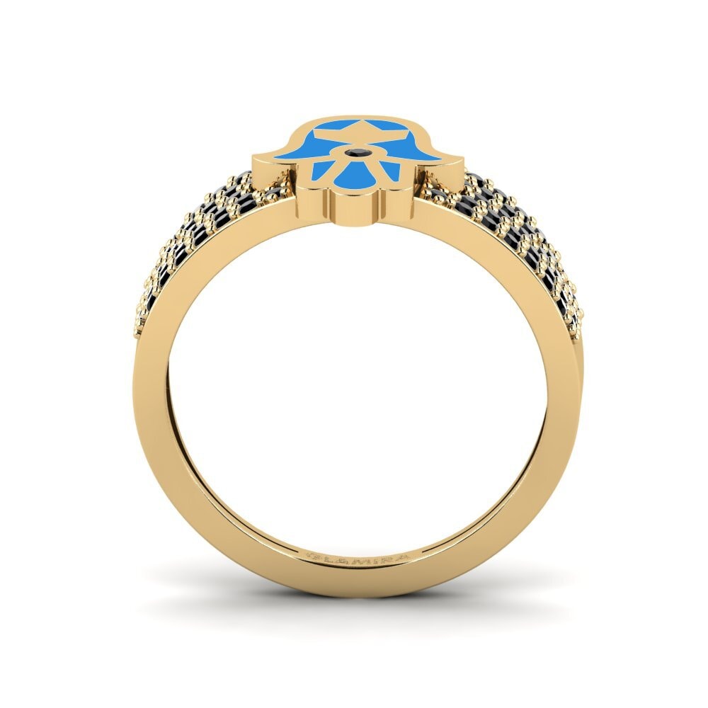 Schwarzer Onyx Ring Pushtetin