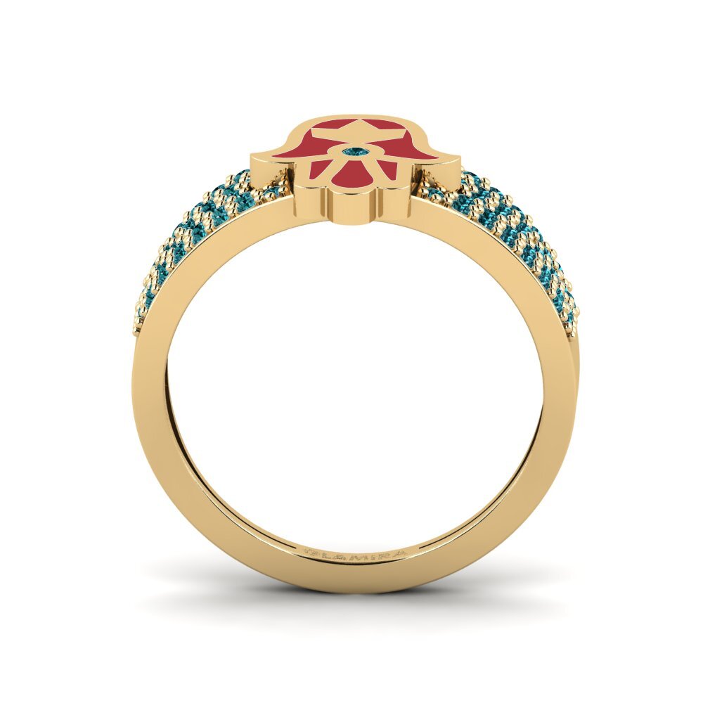 Blauer Diamant Ring Pushtetin