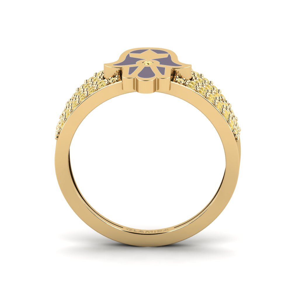 Yellow Diamond Ring Pushtetin