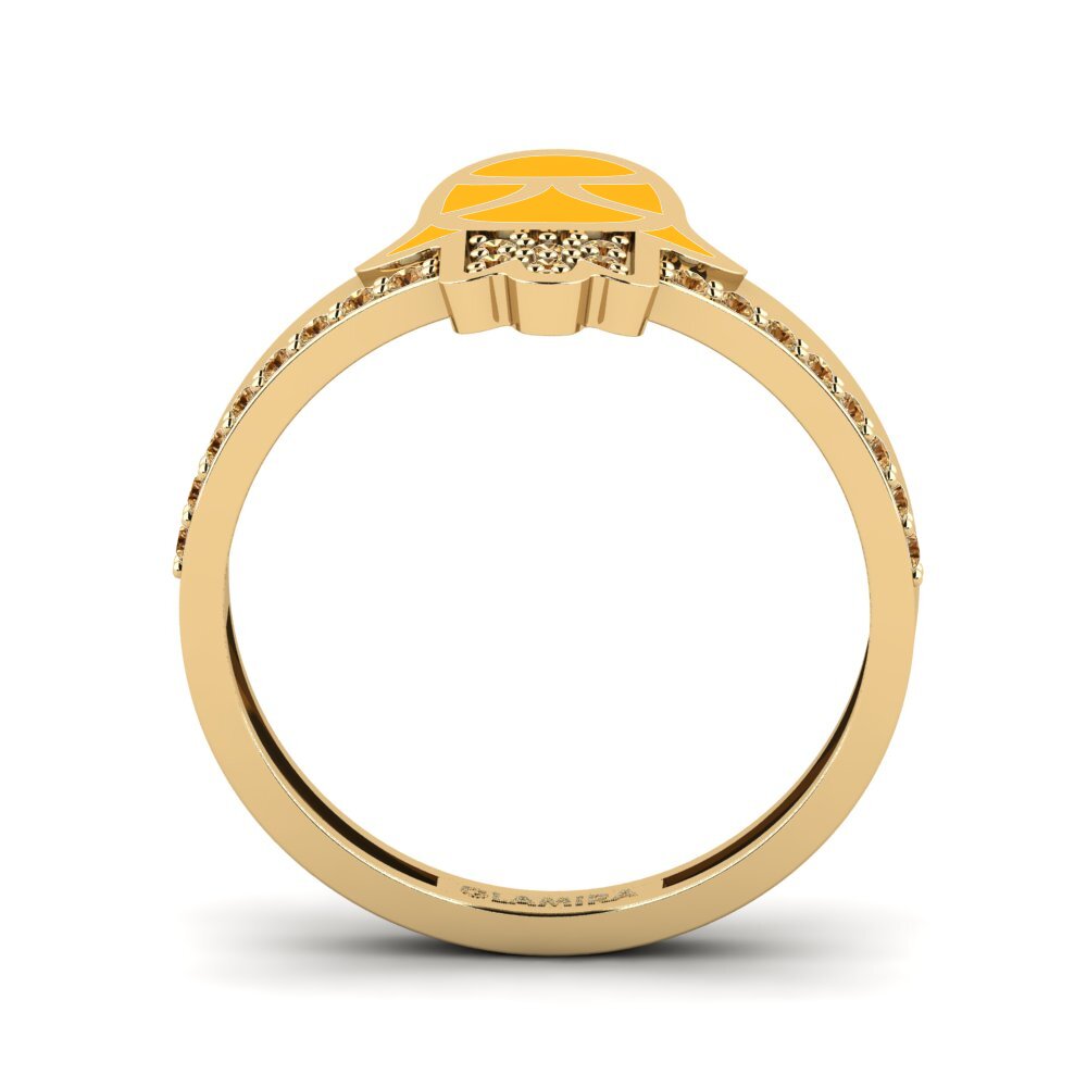 Brauner Diamant Ring Tekelakayi