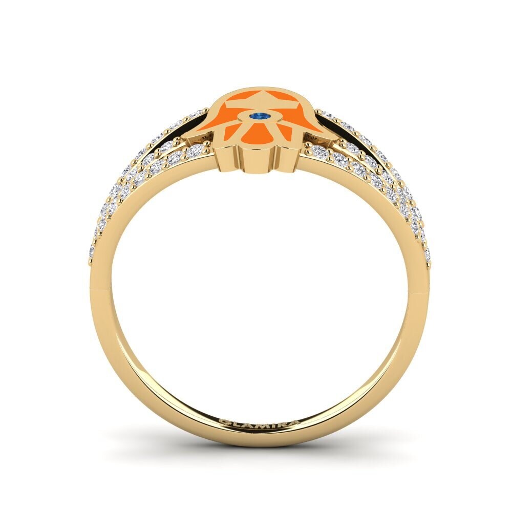 Zircone Bleu Foncé Bague Boteraa