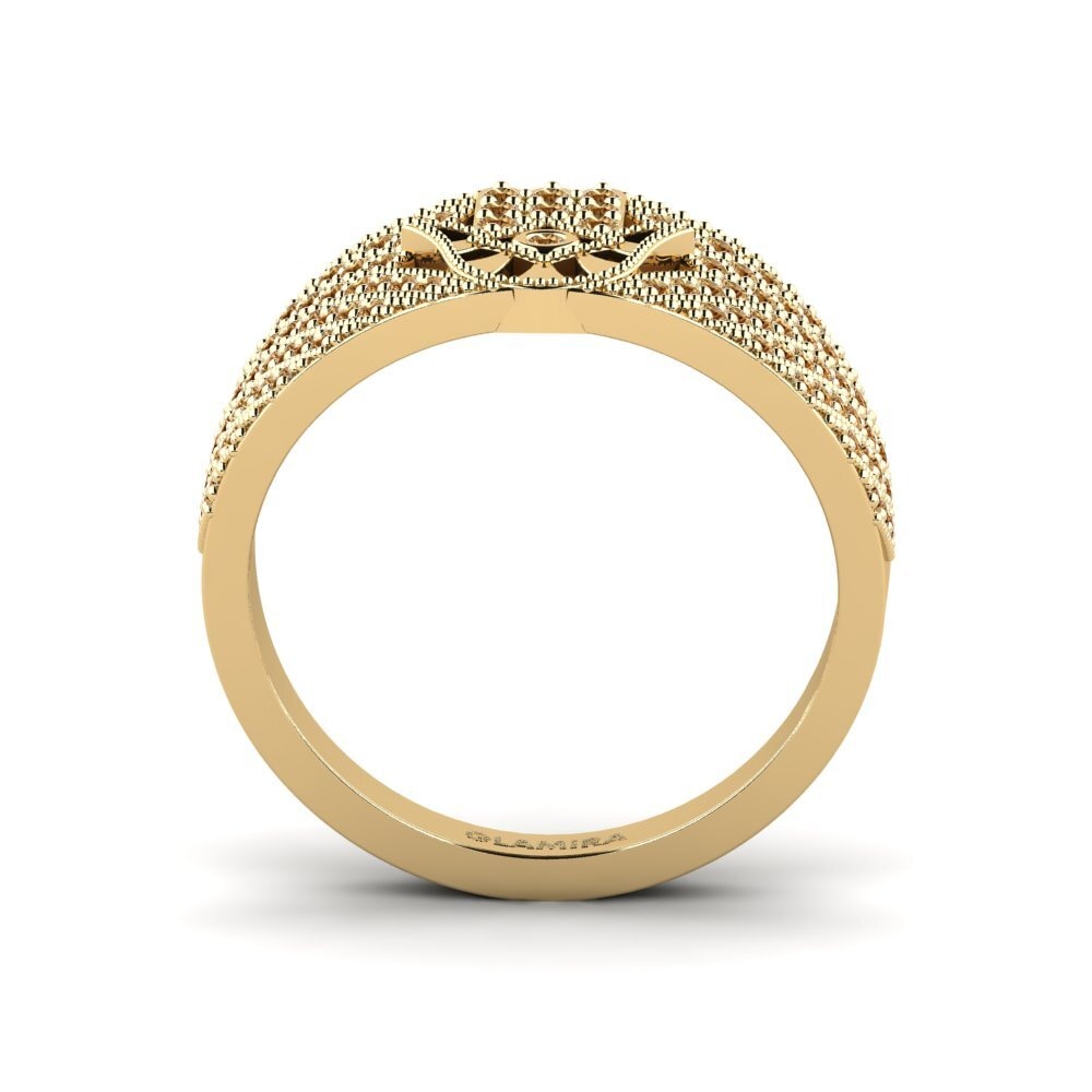 Diamante café Anillo Elletta