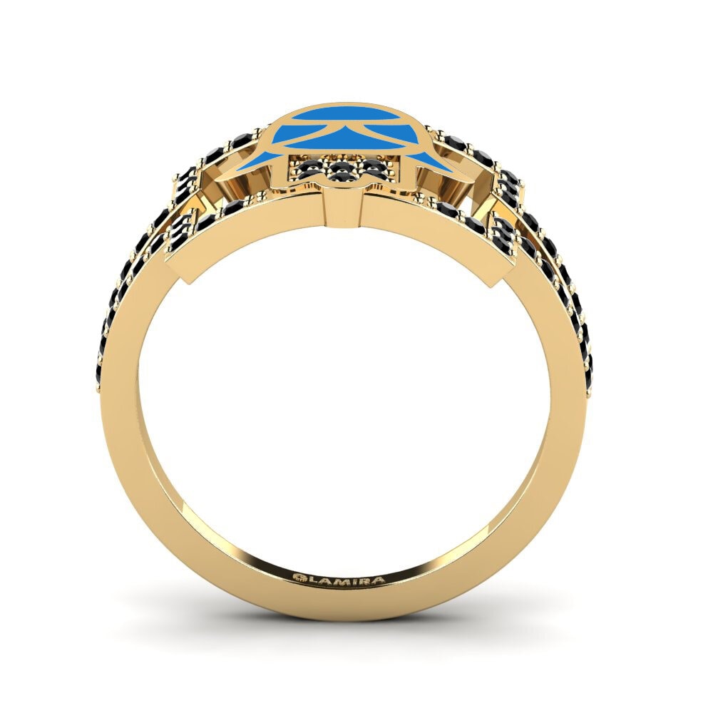 Schwarzer Onyx Ring Fertrouwe