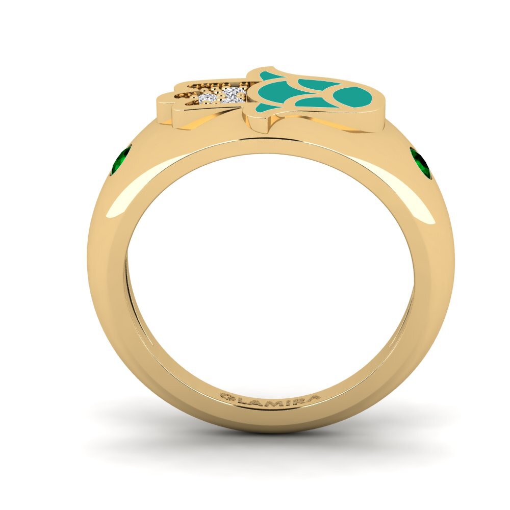 Zircônia Verde Anéis de Mindinho Ilaali