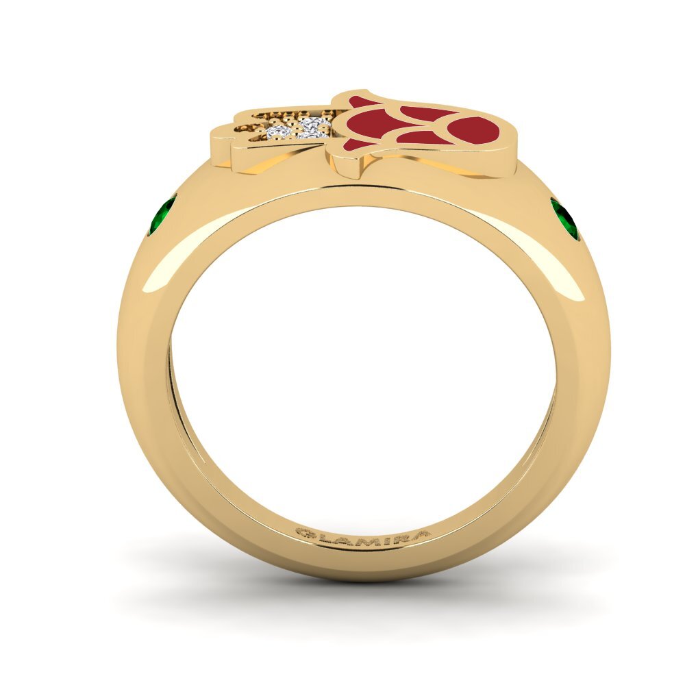 Zircônia Verde Anéis de Mindinho Ilaali