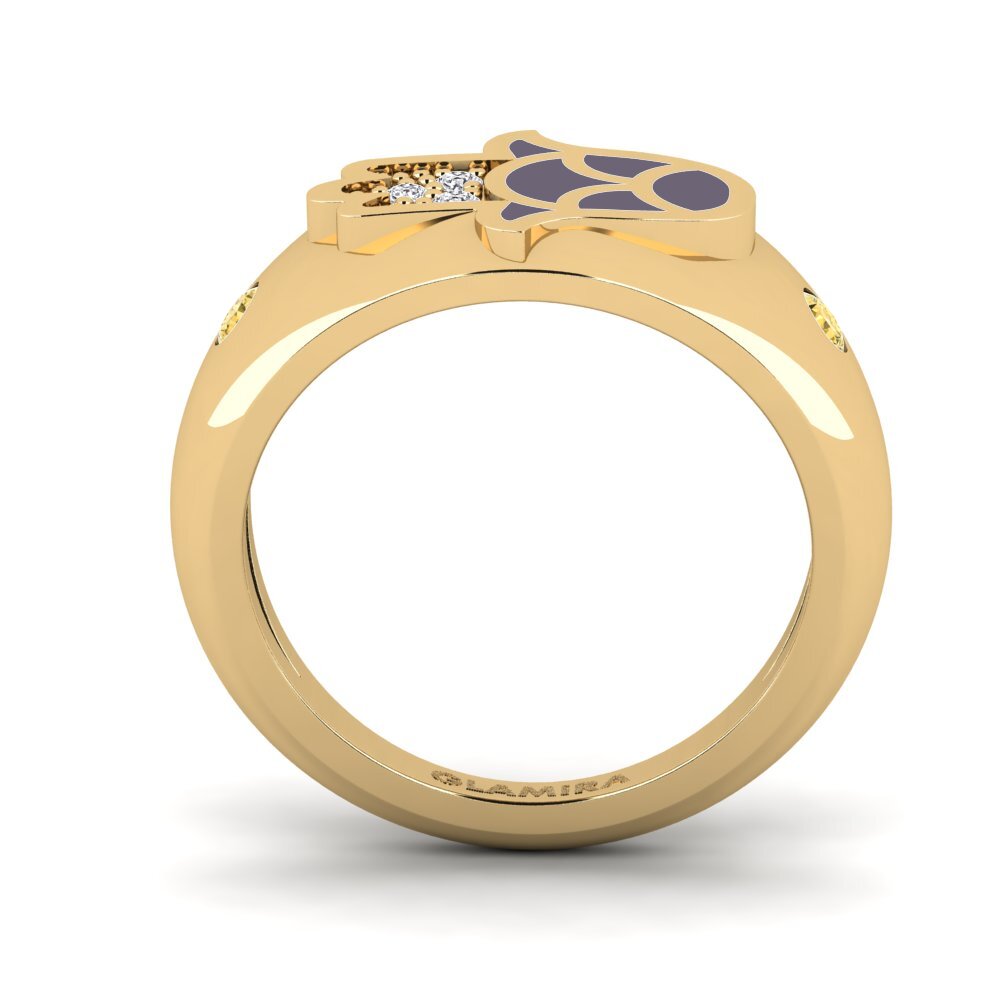 Yellow Diamond Pinky Ring Ilaali