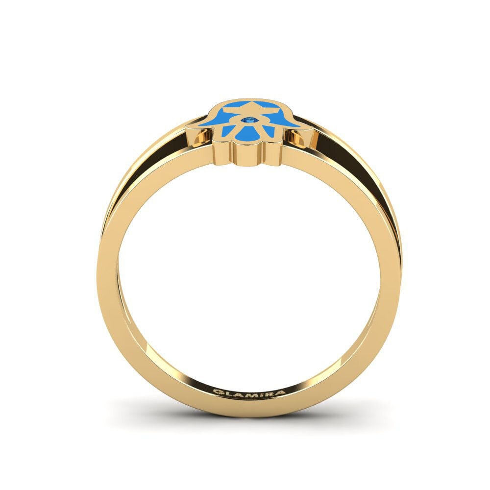 Circonita Azul Oscuro Anillo Jumbaq