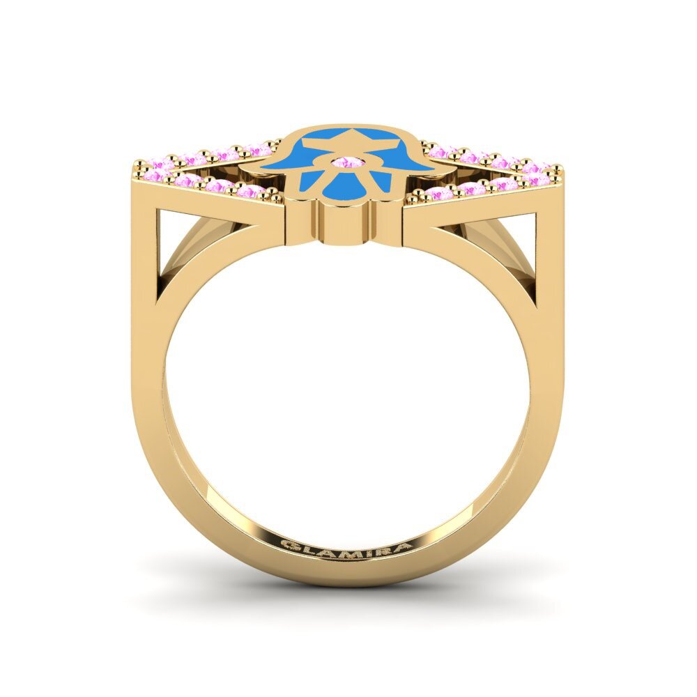 Rosa Saphir Pinker Ring Kulinda