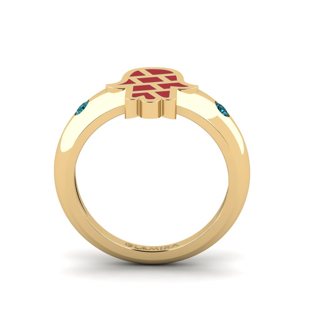 Blauer Diamant Pinker Ring Ngajaga