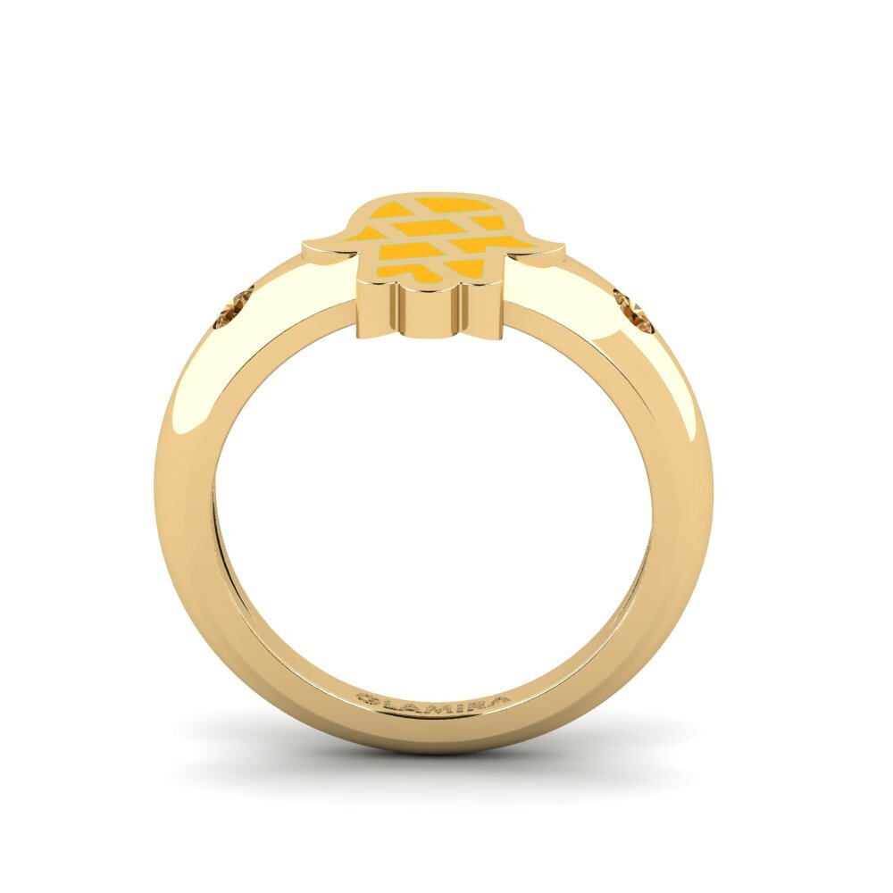Brauner Diamant Pinker Ring Ngajaga