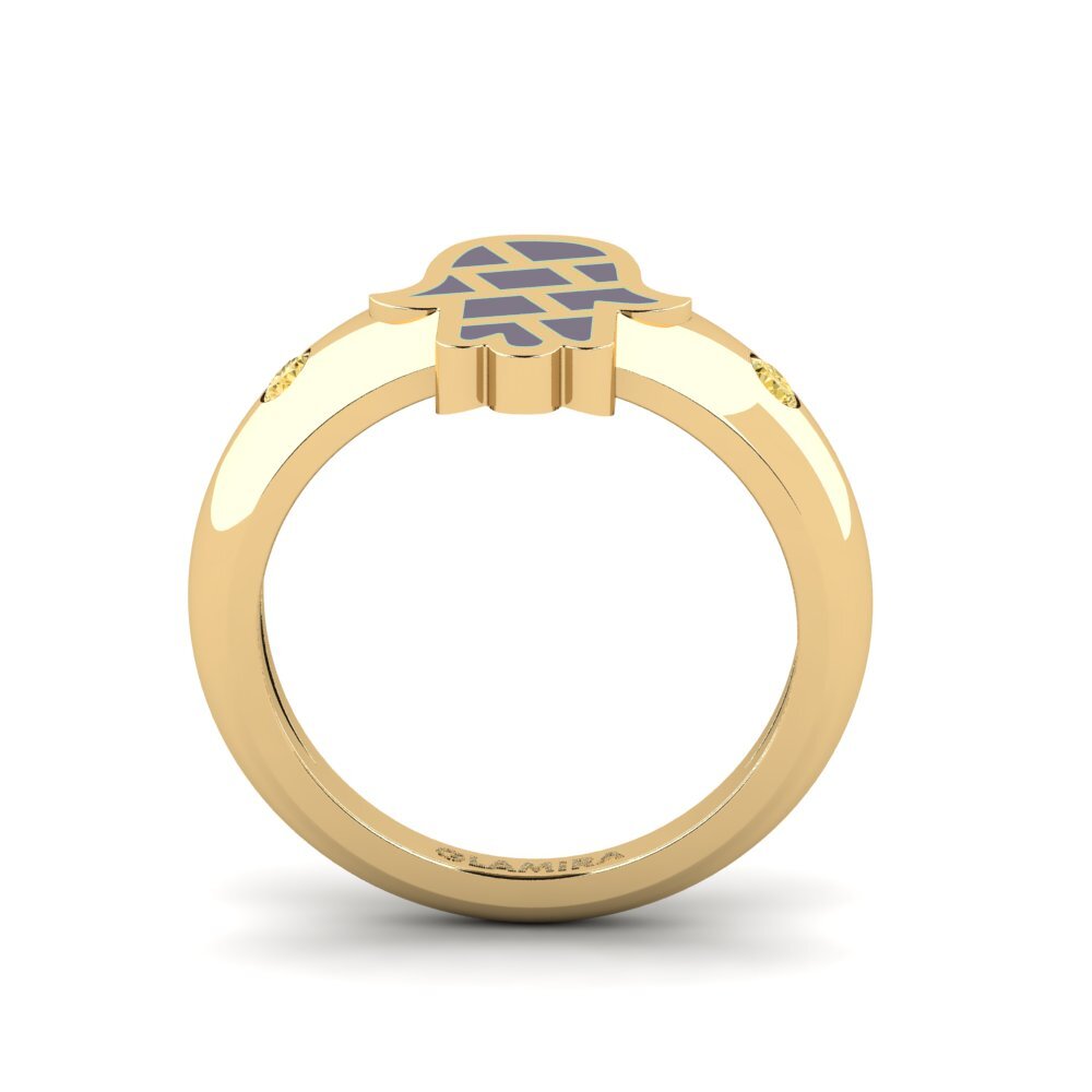 Yellow Diamond Pinky Ring Ngajaga