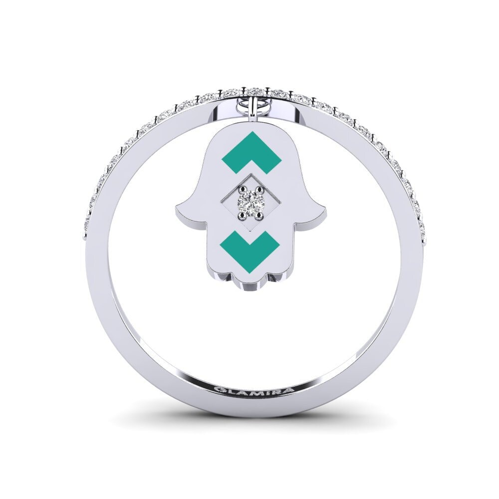 950 Platin Ring Perzik