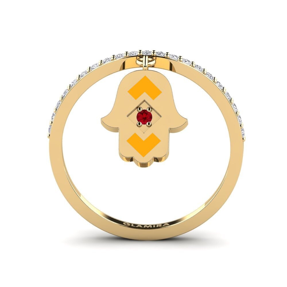 Red Zirconia Ring Perzik